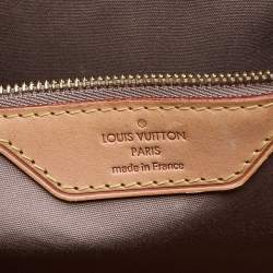 Pre Owned Louis Vuitton Vert Olive Monogram Vernis Brea GM Bag