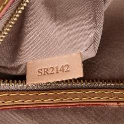 Pre Owned Louis Vuitton Vert Olive Monogram Vernis Brea GM Bag