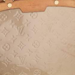 Pre Owned Louis Vuitton Vert Olive Monogram Vernis Brea GM Bag