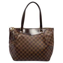 Pre Owned Louis Vuitton Damier Ebene Canvas and Leather Westminister GM Bag