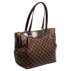 Pre Owned Louis Vuitton Damier Ebene Canvas and Leather Westminister GM Bag