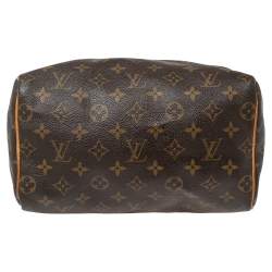 Pre Owned Louis Vuitton Monogram Canvas and Leather Speedy 25 Bag