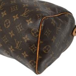 Pre Owned Louis Vuitton Monogram Canvas and Leather Speedy 25 Bag