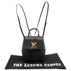 Pre Owned حقيبة ظهر لوي فيتون لوكمي جلد  سوداء ميني 