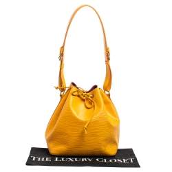 Pre Owned Louis Vuitton Tassil Yellow Epi Leather Petit Noe Shoulder Bag