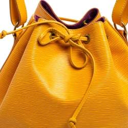 Pre Owned Louis Vuitton Tassil Yellow Epi Leather Petit Noe Shoulder Bag