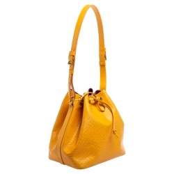 Pre Owned Louis Vuitton Tassil Yellow Epi Leather Petit Noe Shoulder Bag