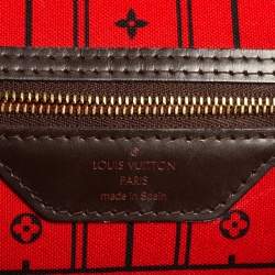 Louis Vuitton Damier Ebene Canvas Neverfull MM Bag
