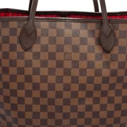 Louis Vuitton Damier Ebene Canvas Neverfull MM Bag