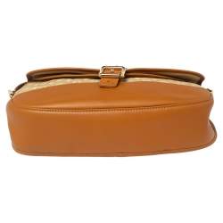 Pre Owned Louis Vuitton Beige/Tan Mini Lin Canvas Berangere Crossbody Bag