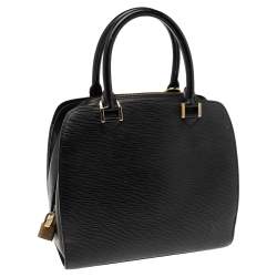 مملوكة مسبقًا حقيبة لوي فيتون بونت نوف جلد إيبي أسود متوسطة