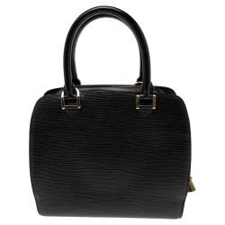 مملوكة مسبقًا حقيبة لوي فيتون بونت نوف جلد إيبي أسود متوسطة