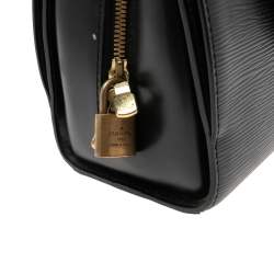 مملوكة مسبقًا حقيبة لوي فيتون بونت نوف جلد إيبي أسود متوسطة