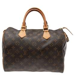 Pre Owned Louis Vuitton Monogram Canvas and Leather Speedy 30 Bag