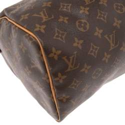 Pre Owned Louis Vuitton Monogram Canvas and Leather Speedy 30 Bag