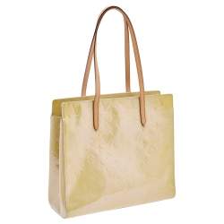 Pre Owned Louis Vuitton Blanc Corail Monogram Vernis Catalina EW Bag