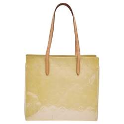 Pre Owned Louis Vuitton Blanc Corail Monogram Vernis Catalina EW Bag