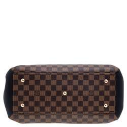 مملوكة مسبقًا حقيبة لوي فيتون نورماندي جلد تاوريلون وكانفاس دامييه إيبن أسود