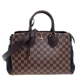 مملوكة مسبقًا حقيبة لوي فيتون نورماندي جلد تاوريلون وكانفاس دامييه إيبن أسود