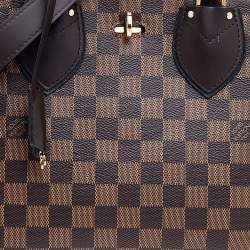 مملوكة مسبقًا حقيبة لوي فيتون نورماندي جلد تاوريلون وكانفاس دامييه إيبن أسود