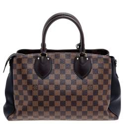 مملوكة مسبقًا حقيبة لوي فيتون نورماندي جلد تاوريلون وكانفاس دامييه إيبن أسود