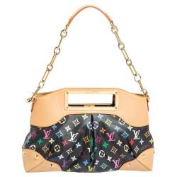 Pre Owned حقيبة لوى فيتون جودى كانفاس متعدد الألوان مونوغرامى أسود MM