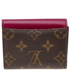Pre Owned Louis Vuitton Fuchsia Monogram Canvas and Leather Zoe Wallet