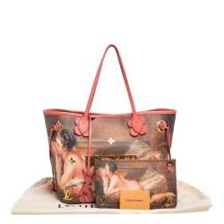 Louis Vuitton Multicolor Canvas Jeff Koons Boucher Neverfull MM Bag