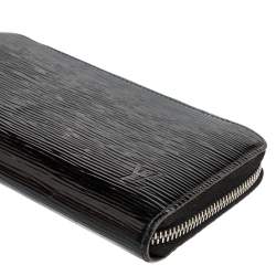 Louis Vuitton Black Epi Leather Zippy Continental Wallet