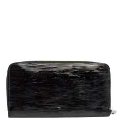 Louis Vuitton Black Epi Leather Zippy Continental Wallet