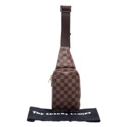 Pre Owned Louis Vuitton Damier Ebene Canvas Geronimos Belt Bag