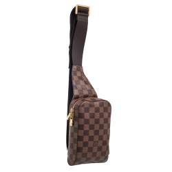 Pre Owned Louis Vuitton Damier Ebene Canvas Geronimos Belt Bag
