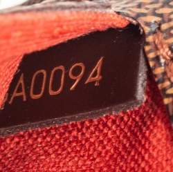 Pre Owned Louis Vuitton Damier Ebene Canvas Geronimos Belt Bag