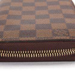 مملوكة مسبقًا Louis Vuitton Brown Damier Ebene Zippy Organizer
