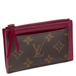 Pre Owned Louis Vuitton Monogram Canvas Zipped Card Holder