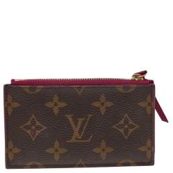 Pre Owned Louis Vuitton Monogram Canvas Zipped Card Holder