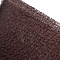 Pre Owned Louis Vuitton Damier Ebene Canvas Sarah Wallet