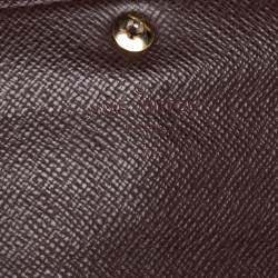 Pre Owned Louis Vuitton Damier Ebene Canvas Sarah Wallet