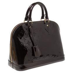 مملوكة مسبقًا حقيبة لوي فيتون ألما مونوغرامي عنابي PM 