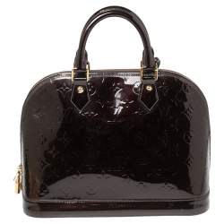 مملوكة مسبقًا حقيبة لوي فيتون ألما مونوغرامي عنابي PM 