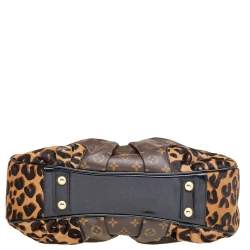 Pre Owned حقيبة لوي فيتون بولي شعر عجل طباعة فهد وكارونج / كانفاس مونوغرامي إصدار محدود