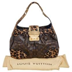 Pre Owned حقيبة لوي فيتون بولي شعر عجل طباعة فهد وكارونج / كانفاس مونوغرامي إصدار محدود