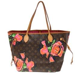 Louis Vuitton Monogram Canvas Limited Edition Stephen Sprouse Roses Neverfull MM Bag