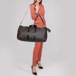 Pre Owned حقيبة لوي فيتون  كيبال باندولير 55  جلد وكانفاس مونوغرامي