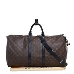 Pre Owned حقيبة لوي فيتون  كيبال باندولير 55  جلد وكانفاس مونوغرامي