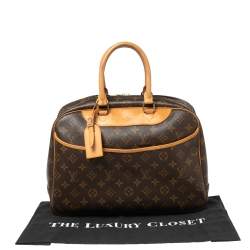 Pre Owned Louis Vuitton Brown Monogram Canvas Deauville Bag