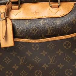 Pre Owned Louis Vuitton Brown Monogram Canvas Deauville Bag