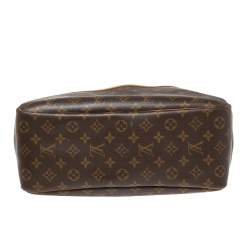 Pre Owned Louis Vuitton Brown Monogram Canvas Deauville Bag