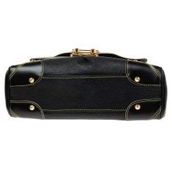 Pre Owned Louis Vuitton Black Suhali Leather L'Absolu de Voyage Bag