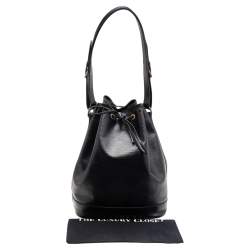 Pre Owned Louis Vuitton Black Epi Leather Noe Bag